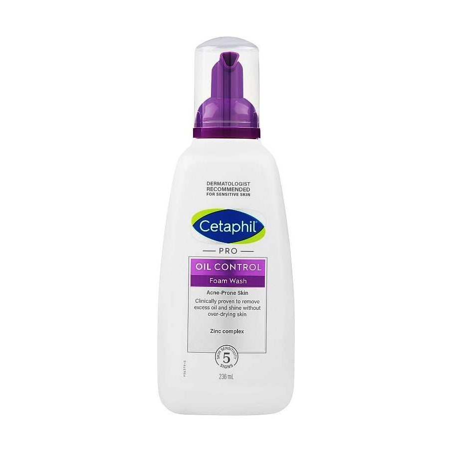 Очищувальна пінка для чутливої шкіри обличчя Cetaphil Pro Oil Control Foam Wash, 236 мл