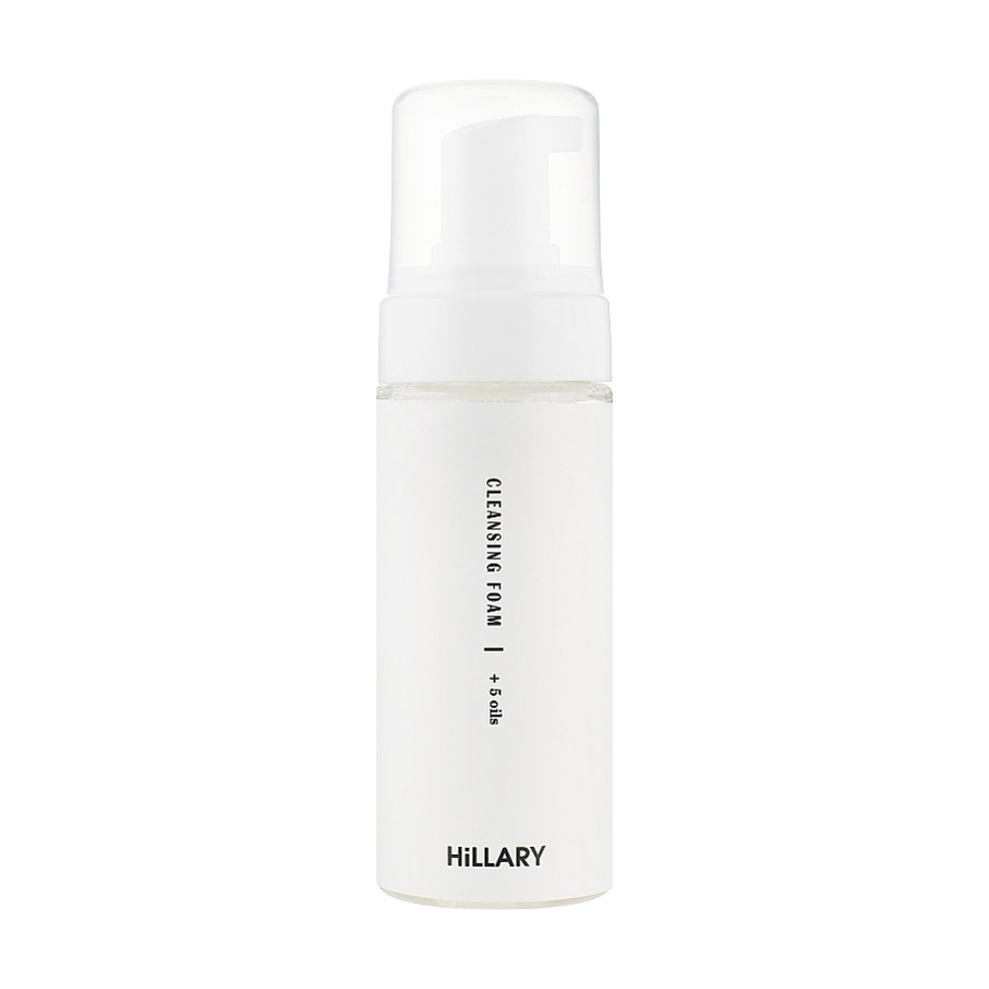 Очищувальна пінка для обличчя Hillary Cleansing Foam + 5 Oils для нормальної шкіри, 150 мл